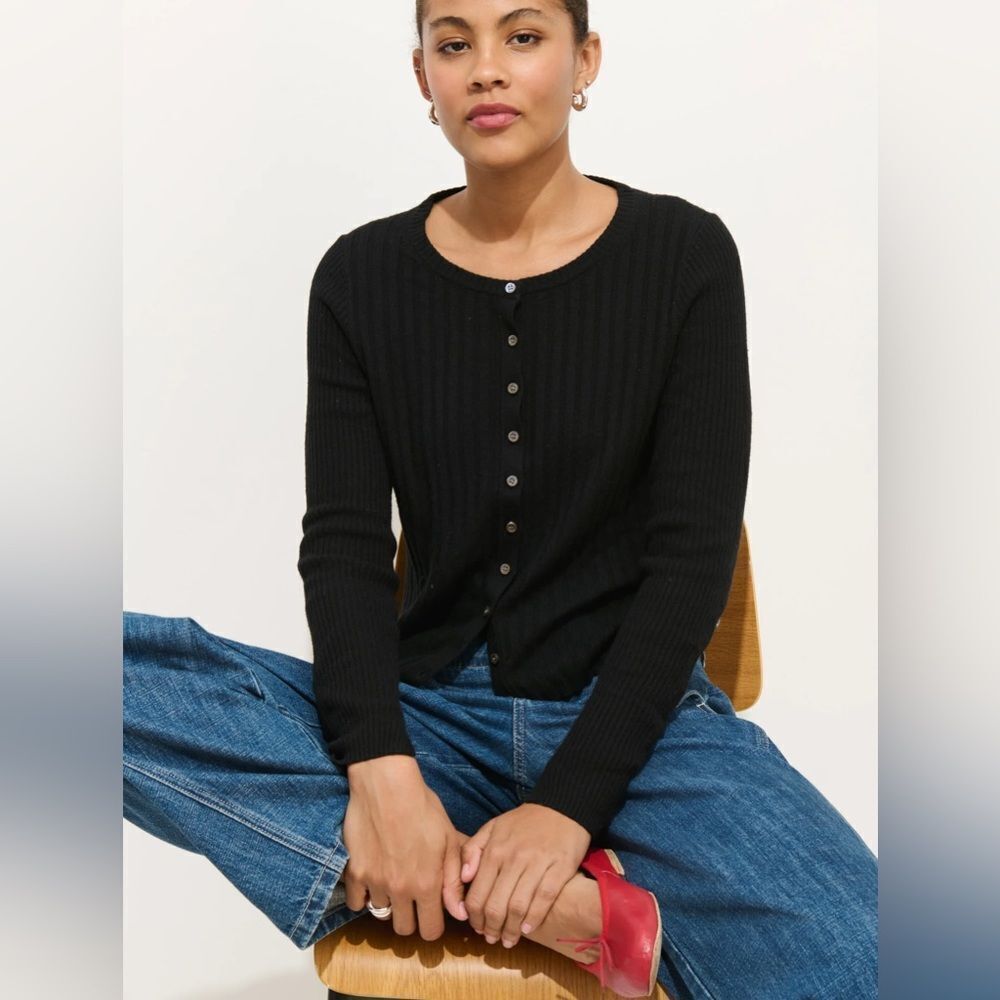 Alex Mill Kristin Ribbed Cardigan - Picture 2 of 5